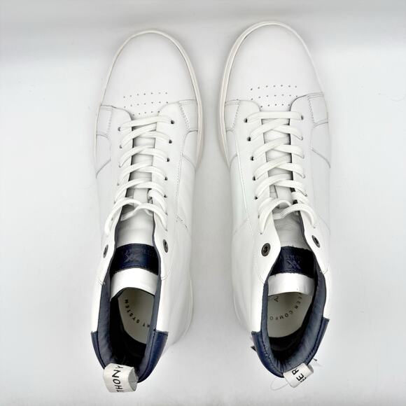 Anthony Veer Mens Kips High-Top Sneakers US 10.5 EU 43.5 White Leather NWOB - Picture 10 of 14